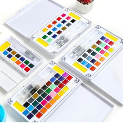 Artists Supply Premium Colors Travel Solid Watercolor Pigment Kit Portable Painting for Beginners, Painting