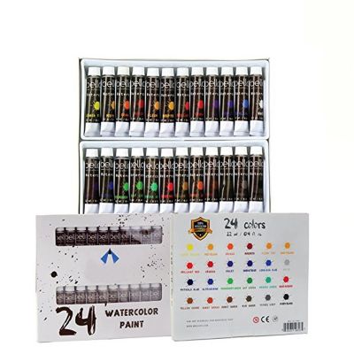 Free sample 24colors water color paint for adult drawing