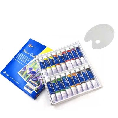 Professional quality raw materials 12ml full,bright and pure color watercolor paint set