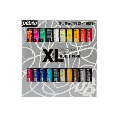 10 20 30 40 Colors 20ml Oil Paint Set With Pain Brush