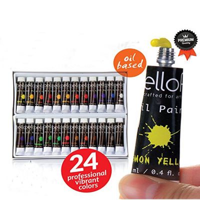 US art supply 24colors 12ml artist oil color paint set