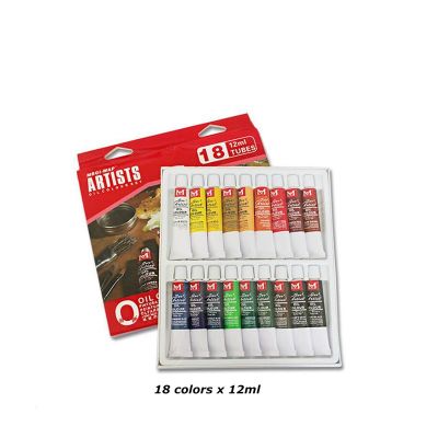 Professional painting supplies 12ml 24 oil paint set for artist painting