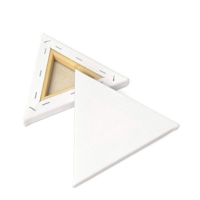 Triangle Cotton Paint Board White Blank Canvas Frame Art Craft Set
