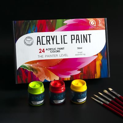 Acrylic Paint Set 24colors 50ML Best Quality For Art Paints DIY Acrylic Paint