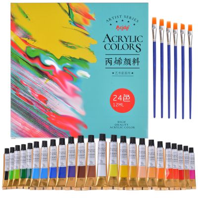 24 Color 12 ml wholesale art acrylic paint set