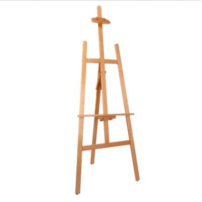 Factory direct sales 150cm red beech wood easel solid wood wooden sketch art easel advertising display stand