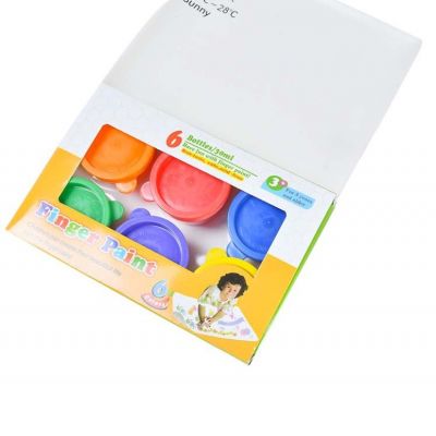 Environment friendly Non-Toxic Washable 30ml 6 Colours Finger Paint For Kids Diy Painting