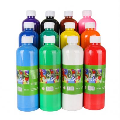 Fun Paint Set 500ml water color paint kindergarten children DIY graffiti painting washed paint finger painting