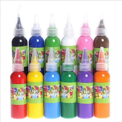Fun Paint Set 60ml water color paint kindergarten children DIY graffiti painting washed paint finger painting