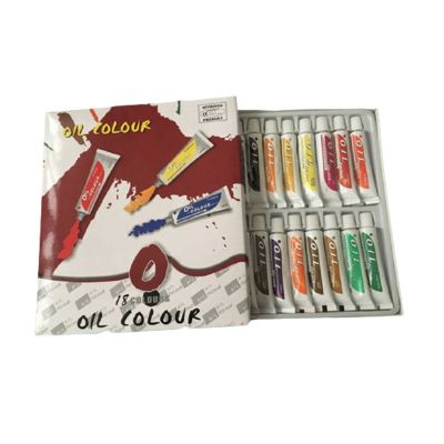 Professional Oil Paint Set 18Colors 12ml Tubes Oil-based Vibrant Colors High Pigment Non-fading Artist Quality Painting Supplies