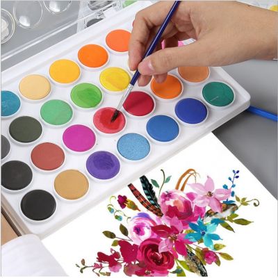 36 Colors Watercolor Paint with Paint Brushes Watercolor Palette Paint Set for Adults and Kids for Beginners and Artists