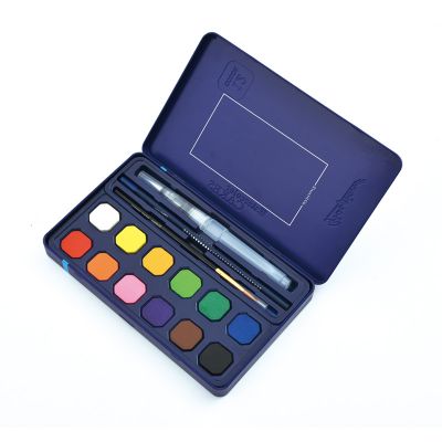 12/18/24/36/48color Watercolor Paint Set Non-toxic Professional Portable Tin Box Solid Pigment Painting Kit for Artist