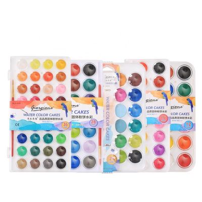 12/16/24/28/36/48 Colors Watercolor Paint Set Non-toxic Water Color Paints Sets for Kids Adults Beginners and Artists Painting