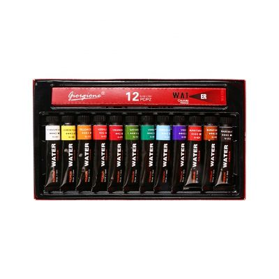 Watercolor Paint Set of 12 Colors/Tubes 12 x 12ml/0.4 oz Rich Pigments Vibrant Non Toxic Water Color Paints for Artist