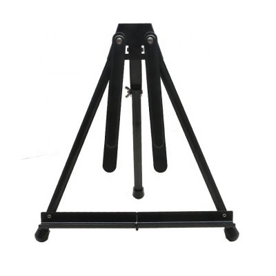 Adjustable Black Aluminum Tabletop Display Easel with Extension Arm Wings Portable Artist Tripod Folding Frame Stand Hold Canvas