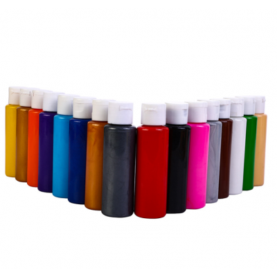 Acrylic pouring paint bottles 60ml assorted colors set to pre-mixed high flow canvas glass paper wood tile and stones