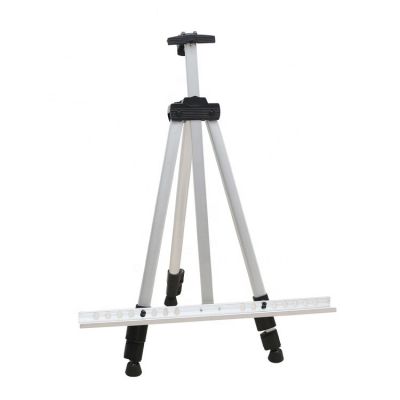 Artist Easel Stand Aluminum Metal Tripod Adjustable Easel for Painting Canvases for Table-Top/Floor Drawing and Displaying