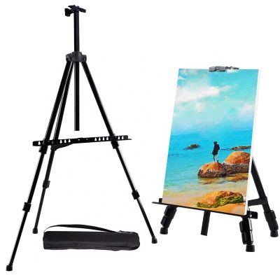 Portable Adjustable Art Metal Sketch Easel Stand Foldable Travel Easel Metal Easel Sketch Drawing For Art Supplies
