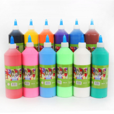 500 ml pouring matt acrylic drawing paint in nozzle bottle stone outdoor wall paint acrylic paint for arts and crafts