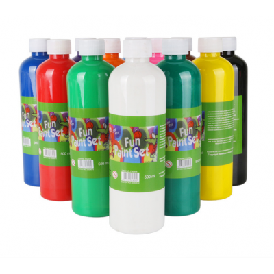 500 ml pouring acrylic drawing paint in bottle hand-painted clothes outdoor wall paint acrylic paint for arts and crafts