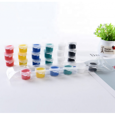 6 pcs non-toxic water color acrylic paint strip for children drawing