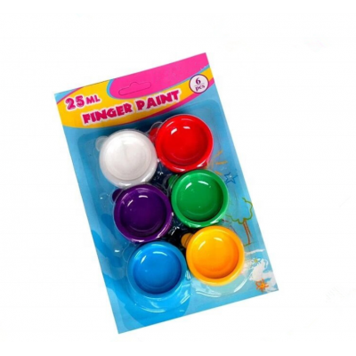 Non-toxic promotional kids drawing finger paints 25ml tube DIY colorful paints by hands