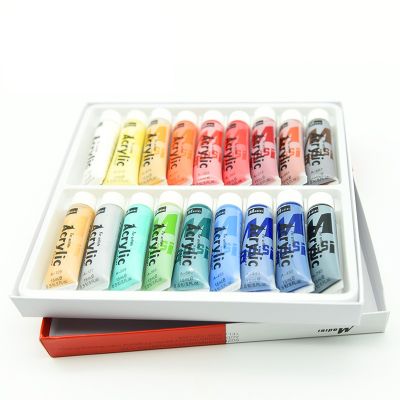 Art supplies Acrylic Paint acrylic color Set 18 Non-Toxic Acrylic Paints 15ml - Vivid Colours