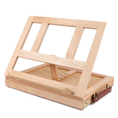 ECO friendly pine wood Artist Painting table Easel Box for painting