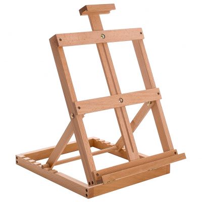 Tabletop Display Stand Artist canvas Easel,Beechwood Tripod for kids Painting
