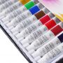 12ml 12 Colors Acrylic Paints Set Quick Drying Water Soluble Acrylic Art student children's painting liquid watercolor paint set