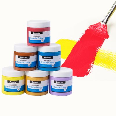 Wholesale Professional Eco-friendly Artist Drawing Washable 64 Colors Gouache Paint Non-toxic Pigment Painting Set for kids