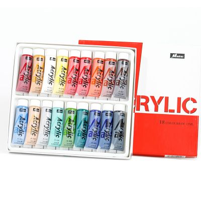 HIgh quality 18 colors Acrylic colors paint set 15 ml