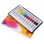 12ml 24 Colors Acrylic Paints Set Quick Drying Water Soluble Acrylic Art student children's painting liquid watercolor paint set