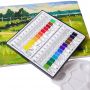 24 Colours 12ml Chinese Supplier Aluminum Tube paste Watercolor Paint set tube packing for artist