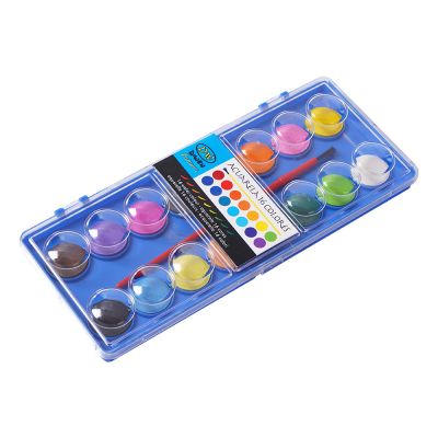 16 colors water color paint portable solid pigment eco paints set for art supplies gouache paints factory direct OEM Customized