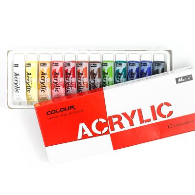 HIgh quality 12 colors Acrylic colors paint set 15ml