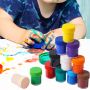 wholesale high quality 12 colours 22ml for children DIY finger painting for baby graffiti ECO nottoxic Palm Kindergarten paints