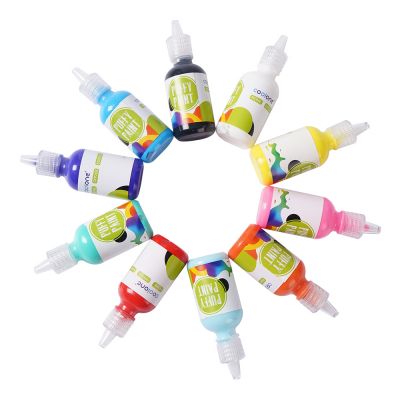 Wholesale puffy paint 3d effect fabric paint washable for children DIY ART painting 10 colours 30ml ECO friendly acrylic paint