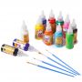Professional Acrylic Leather Paint 18/24/36 Colors Premium Quality Vibrant Color Textile Paints Dye Silk fabric paint