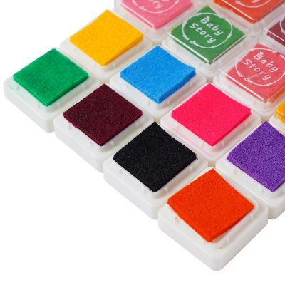 wholesale cheap price Colors Craft Ink pad Colorful Ink stamp pad Inkpad for DIY funny work and for children and baby DIY
