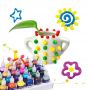2022 fashionable puffy paint 3D permanent fabric paint textile acrylic washable 30 ml 24 colors children's gift set DIY art