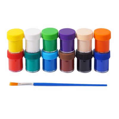 Finger Paint Washable Children Finger Paints Set for Diy Non-toxic Eco-friendly Bright and safety Painting 30ml 12 colours
