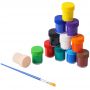 Wholesale DIY professional kid children baby art pigment finger paint safe painting set for toddlers graffiti at home