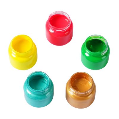 50ml Neon waterproof Painting Set with 48 Colors for Textile, Fabric, T-Shirt, Canvas Wood washable 3d acrylic metallic paint