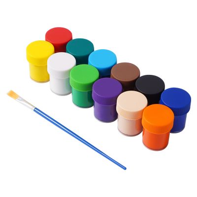 Finger Paint Washable Finger Paint Set For Kids Non-toxic Eco-friendly Bright Painting For Diy 30ml 12 colours