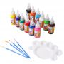 6colors 30ml Acrylic Hose Painting Fabric Paint for Clothing Textile Nail fiber pigment Acrylic Paints big Art supplies