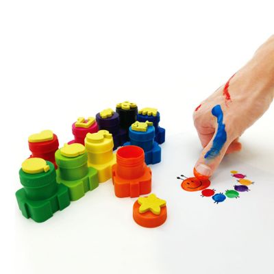 wholesale hot sale Creative Art 10 Colors DIY drawing Non-toxic Finger Painting Set Kids Acrylic finger paint Educational Toys