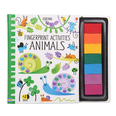 7 Color Finger Paint Set book DIY Paint Set Non Toxic Paint For Kids