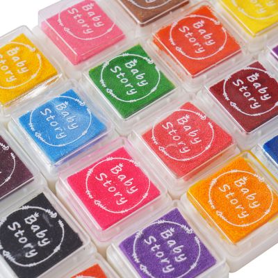 Wholesale supplier good price hand print Colorful stamp pads for kids DIY finger paints link pad for children and babies