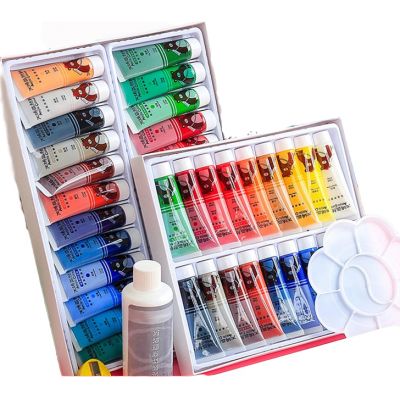 24color wholesale pintura acrilica and artist acrylic paint colours set